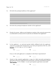 Form C Off-Track Wagering License Renewal Application - New Jersey, Page 4