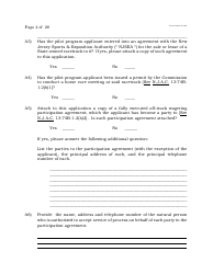 Electronic Wagering Terminal Pilot Program License Application - New Jersey, Page 4