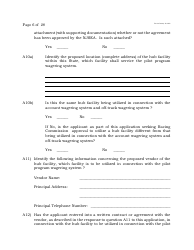 Electronic Wagering Terminal Pilot Program License Application - New Jersey, Page 6