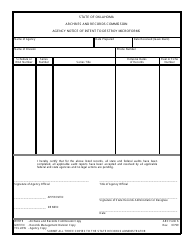ARC Form 6 &quot;Agency Notice of Intent to Destroy Microform Records&quot; - Oklahoma
