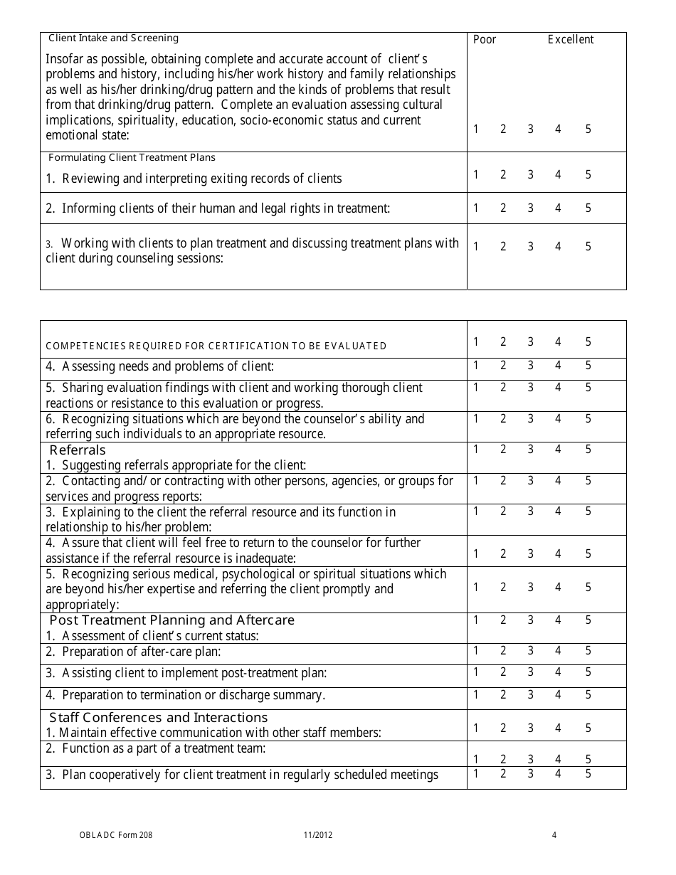 OBLADC Form 208 - Fill Out, Sign Online and Download Fillable PDF ...