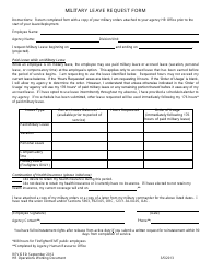 Document preview: Military Leave Request Form - Ohio
