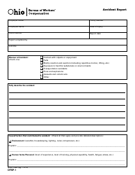 Document preview: Form DFSP-1 (BWC-1584) Accident Report - Ohio