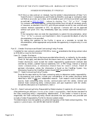 Instructions for Form AC3273-S Vendor Responsibility Profile - New York, Page 2