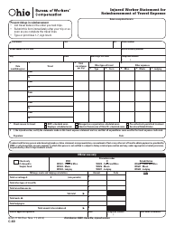Form C-60 (BWC-1178) Injured Worker Statement for Reimbursement of Travel Expense - Ohio, Page 2