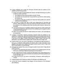 Form III Declaration and Undertaking (Counsel and Consultant) - Canada, Page 2