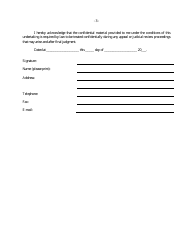 Form III Declaration and Undertaking (Counsel and Consultant) - Canada, Page 3