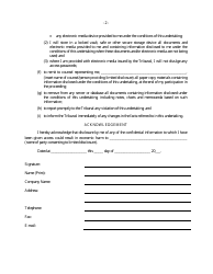 Form IV &quot;Declaration, Undertaking and Acknowledgement (Limited Disclosure)&quot; - Canada, Page 2