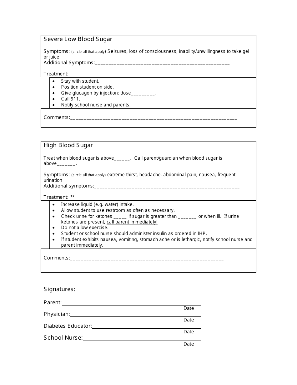 Diabetes Emergency Response Plan - New Mexico, Page 2