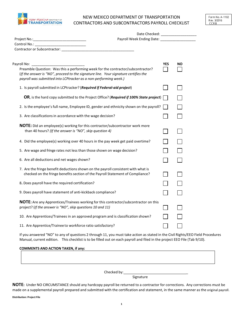 Form A-1102 - Fill Out, Sign Online and Download Fillable PDF, New ...