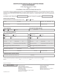 Form YG5696 Identification Particulars of Adopted Person - Yukon, Canada, Page 2