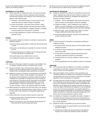 Form YG5981 Application for Building Permit - Yukon, Canada (English/French), Page 2