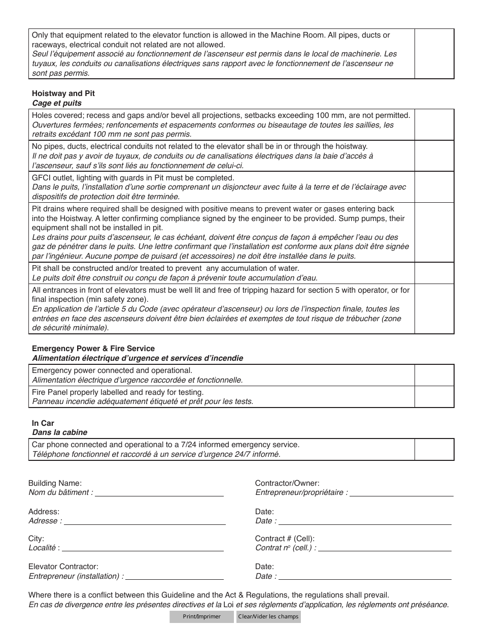 Form YG5405 Installers Declaration of Completion (Initial or Alteration) - Yukon, Canada (English / French), Page 4