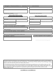 Form 37 (YG6149) Statement for Registration as an Extra-territorial Llc - Yukon, Canada (English/French), Page 2