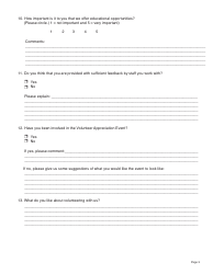 Form YG5523 Volunteer Satisfaction Survey - Yukon, Canada, Page 3