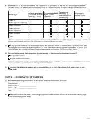 Form YG6245 Consolidated Application for Environment Act Permits for Operations With 1-9 People - Yukon, Canada, Page 6