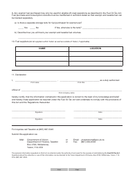 Form YG5803 Fuel Oil Tax - Application 5c - Yukon, Canada, Page 2