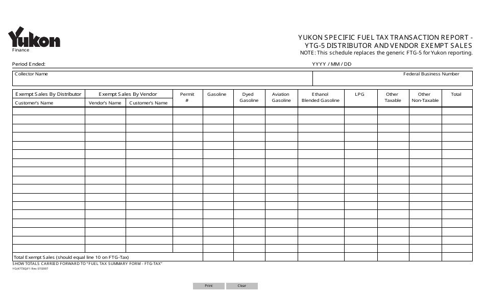 Form YG4773 Fill Out, Sign Online and Download Fillable PDF, Yukon