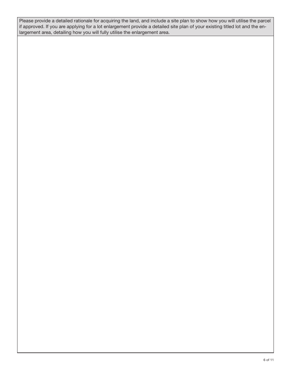 Form YG4917 Application for Yukon Land and Subdivision Approval - Yukon, Canada, Page 6