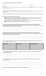 Form YG4430 Application for a Pesticide Vendor Permit - Yukon, Canada, Page 2