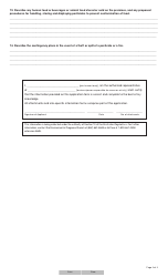 Form YG4430 Application for a Pesticide Vendor Permit - Yukon, Canada, Page 3