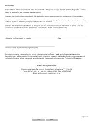 Form YG5964 Application for Approval to Use a Sewage Disposal System - Yukon, Canada, Page 6
