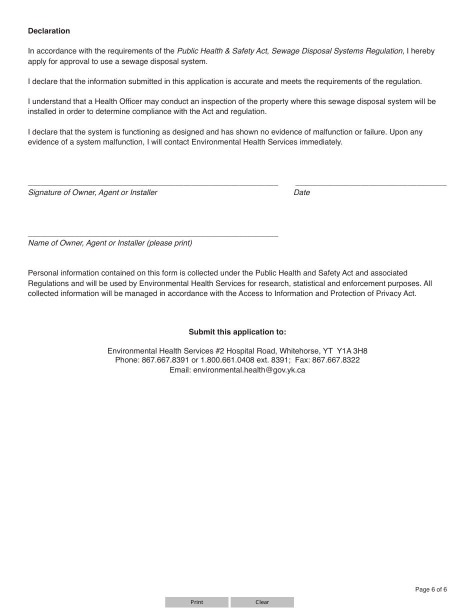 Form YG5964 - Fill Out, Sign Online and Download Fillable PDF, Yukon ...