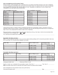 Form YG4307 Application for a Permit to Install a Sewage Disposal System - Yukon, Canada, Page 2