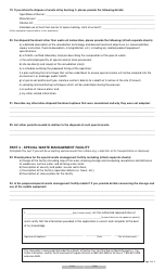 Form YG4481 Application for a Special Waste Permit - Yukon, Canada, Page 4