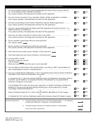 Form MEDCO-30 (BWC-3930) Disability Evaluator Application - Ohio, Page 2