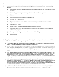 Form U-1 Uniform Application to Register Securities - New Mexico, Page 2
