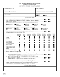 Form WPA-1 &quot;Long Term Care Re-evaluation&quot; - New Jersey