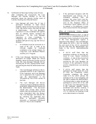 Instructions for Form WPA-1 Long Term Care Re-evaluation Form - New Jersey, Page 4