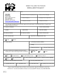 Form MFP75 Money Follows the Person Enrollment Request - New Jersey