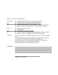 DPSST Form TP-7 Task Performance Evaluation Form - Oregon, Page 2
