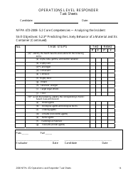 Operations Level Responder Task Sheets - Oregon, Page 14