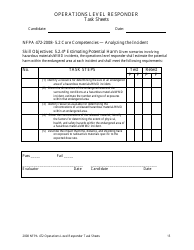 Operations Level Responder Task Sheets - Oregon, Page 15