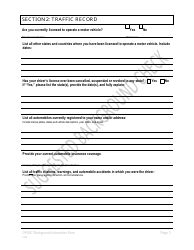 Background Information Form - Oregon, Page 3