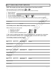 Background Information Form - Oregon, Page 6