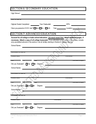 Background Information Form - Oregon, Page 7