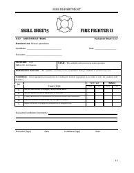 Fire Fighter II - Skill Sheets - Oregon, Page 12