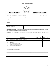 Fire Fighter II - Skill Sheets - Oregon, Page 14