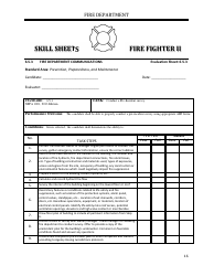 Fire Fighter II - Skill Sheets - Oregon, Page 16