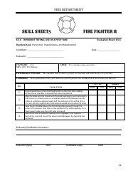Fire Fighter II - Skill Sheets - Oregon, Page 22