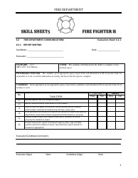 Fire Fighter II - Skill Sheets - Oregon, Page 2