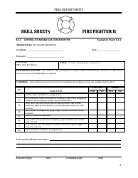 Fire Fighter II - Skill Sheets - Oregon, Page 6