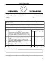 Fire Fighter II - Skill Sheets - Oregon, Page 9