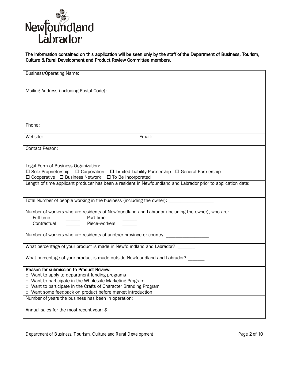 Craft and Giftware Product Review - Newfoundland and Labrador, Canada, Page 2