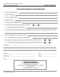 Form DOH-4406 Merger-Acquisition - New York, Page 2