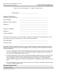 Form DOH-4399 Payor Election Application - New York, Page 3